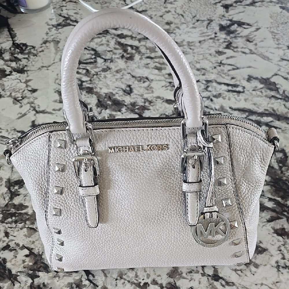 Michael Kors Purse Leather Mini Beige
